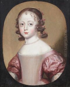 Portrait Of A Young Girl, Said To Be Princess Elizabeth Stuart While Imprisoned At Carisbrooke Castle Portrait Of A Young Girl, Said To Be Princess Elizabeth Stuart While Imprisoned At Carisbrooke Castle