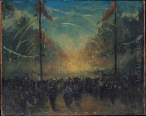 Citta In Festa by Luigi Russolo