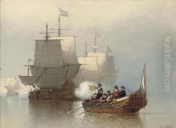 Saluting The Arrival Of A Dignitary - view 1