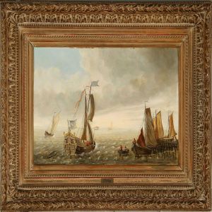 Coastal Scene With A Dutchwarship