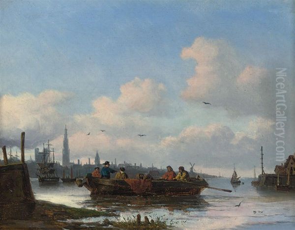 The Ferry Crossing The Scheldt At Antwerp - view 1