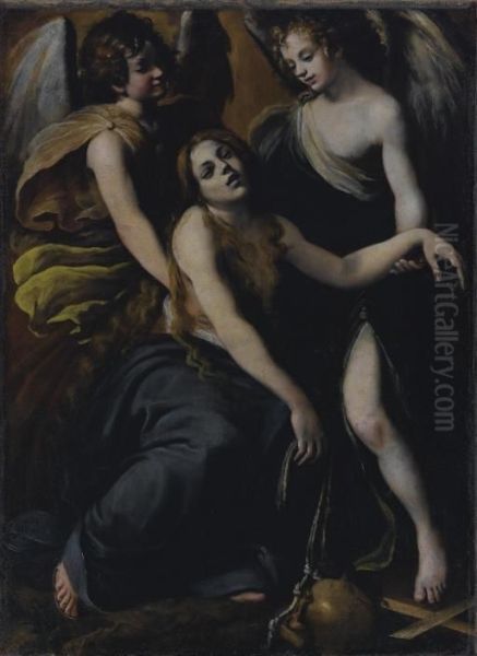 Maddalena Sorretta Da Due Angeli - view 1