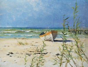 Lodz Na Brzegu Morskim by Ferdynand Ruszczyc