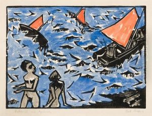 Am Meer by Hubert Ruther