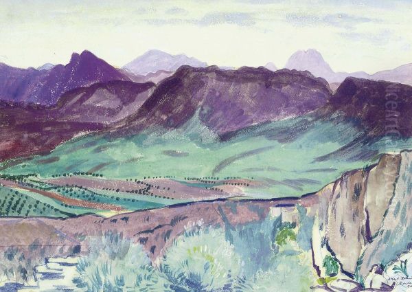 Mountains Seen From Ronda, Spain - view 1