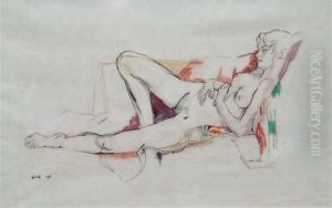 Reclining Nude by Albert Rutherston