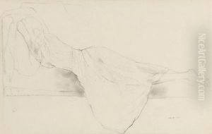 Reclining Woman by Albert Rutherston