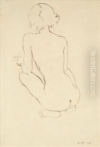 Crouching Nude - view 1
