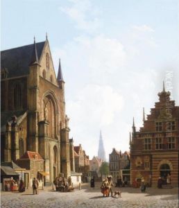 Grote Market, Haarlem by Johannes, Jan Rutten