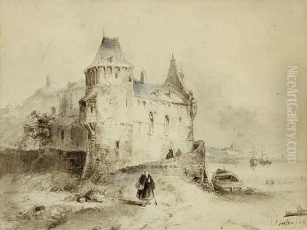 Chateau Anime En Bord De Mer - view 1