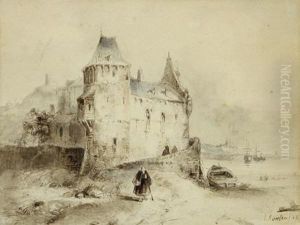 Chateau Anime En Bord De Mer