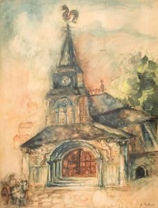 Village Landscape by Issachar ber Ryback