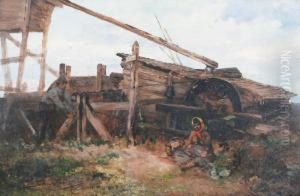 Studium Z Boryslawia by Tadeusz Rybkovski