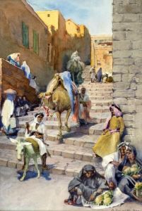 Figures In Jerusalem by Anna Rychter-May
