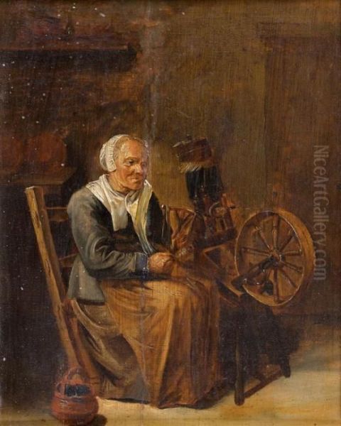 Vieille Dame Au Rouet - view 1