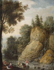 Paysage Avec Lescascatelles De Tivoli