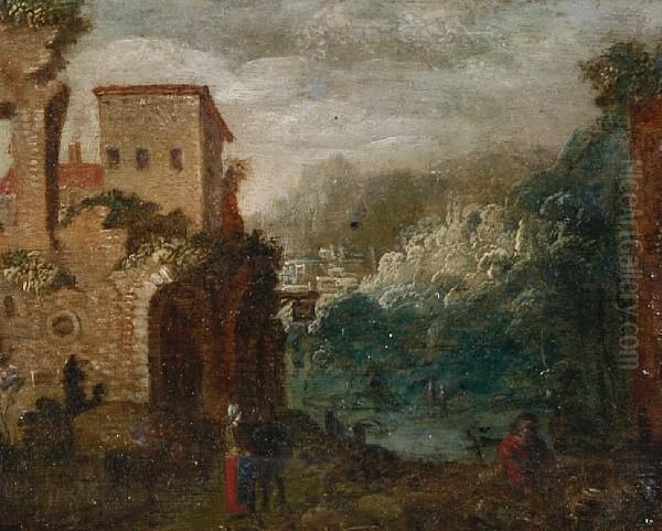 Landscape With Buildings And Figures - view 1