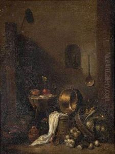 Interieur De Cuisine by Frans, Francois Ryckhals