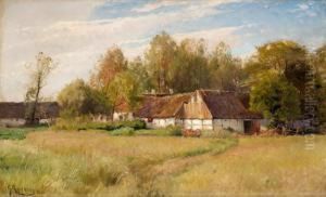 Farm In Falsterbo With Flowering Meadow