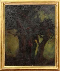 Merlin And Vivien by Albert Pinkham Ryder
