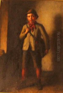 Young Boy With Satchel by Platt Powell Ryder