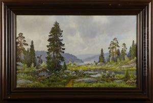 Fjordlandskap by Thorvald Rygaard