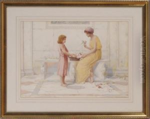 "a Gift Of Roses" And "conversation At The Well" by Henry Ryland