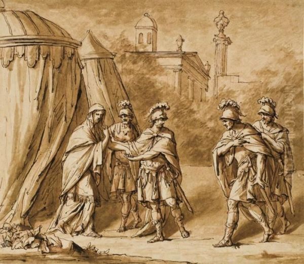 Coriolanus And His Encampment Outside Rome - view 1