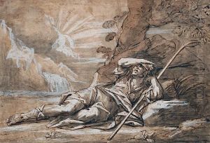 A Seated Shepherd A Seated Shepherd