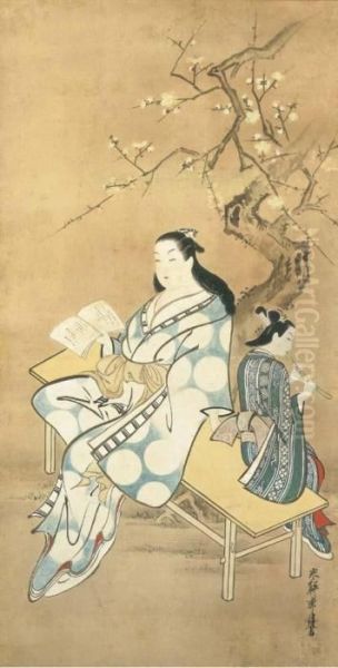 Courtesan And Flute Player - view 1