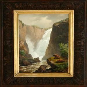 Brown Bears Ata Waterfall