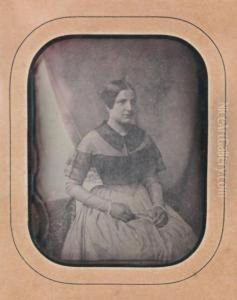 Portrait De Jeune Fille by Jean-Baptiste Sabatier-Blot