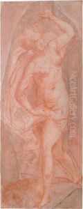 Nudo Femminile Che Corre Verso Sinistra by Lorenzo Sabatini