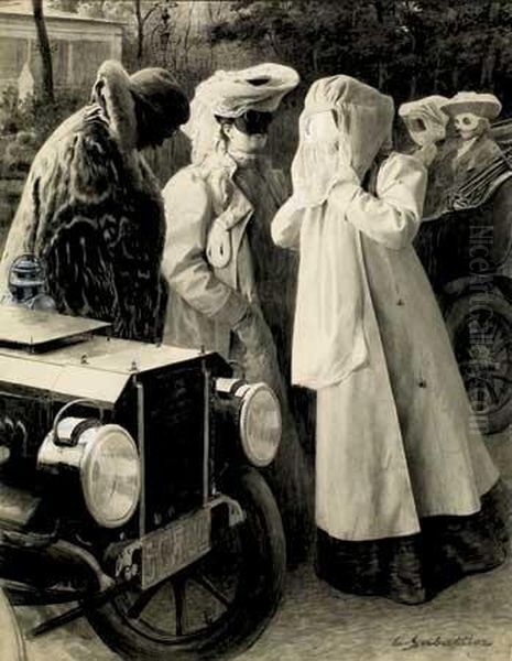 La Vie Mondaine En Auto, Vers 1905 - view 1
