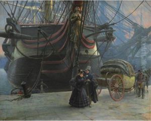 The Departure by Louis Remy Sabattier