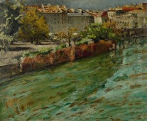Le Rhone A Geneve by Georges-Hanna Sabbagh