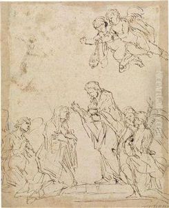 The Distribution Of Communion To A Saint The Distribution Of Communion To A Saint