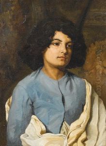 Portrait Of A Young Man by Emile Sacre