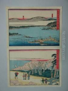 Paysages En Bord De Mer by Hasegawa Sadanobu