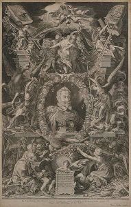 Portret Van Keizer Matthias by Aegidius Sadeler or Saedeler