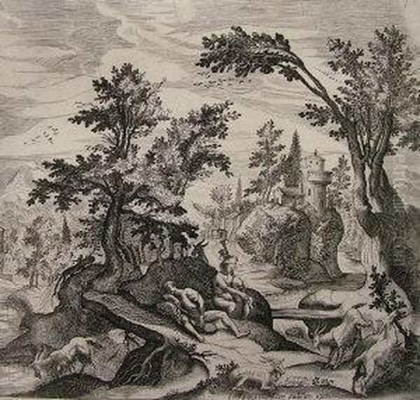 Drinking And Making Music In A Classical Landscape - view 1