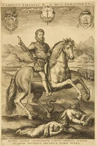 Bildnis Carlo Emanuele I., Herzog Von Savoyen Zu Pferd. - view 1