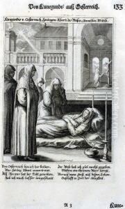 Kunigunde Von Osterreich by Raphael Ii Sadeler