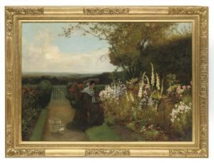 Tending The Garden by Walter-Dendy Sadler