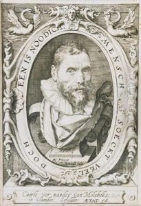 Portret Carela Van Mandera W Wieku 56lat by Jan Pietersz. Saenredam