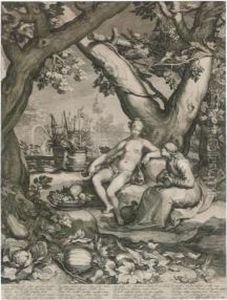 Vertumnus And Pomona by Jan Pietersz. Saenredam