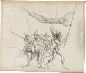 A Procession Of Diabolical Creatures by Cornelis Saftleven