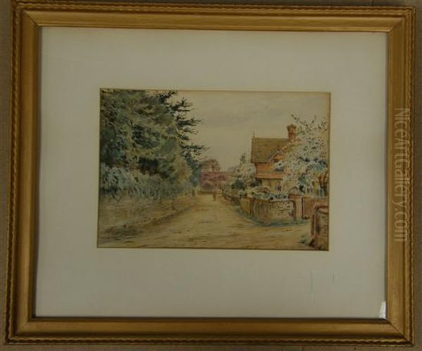 Surrey Lane With Figure - view 1