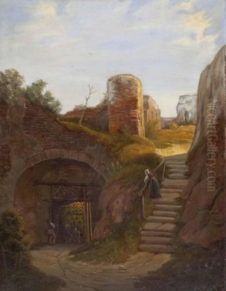 Das Eingangstor Der Festung Clam - view 1