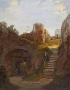 Das Eingangstor Der Festung Clam by Franz Sager